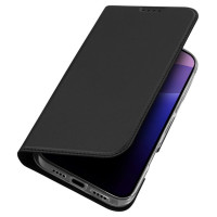 Dux Ducis Skin Pro iPhone 16 Pro Case with Flip and Card Slot - Black