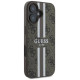 Guess 4G Printed Stripes MagSafe iPhone 16 Plus Case - Brown