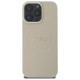 Guess Grained Gold Ring MagSafe Case for iPhone 16 Pro Max - Beige