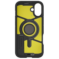 Spigen Tough Armor MagSafe case with stand for iPhone 16 - gunmetal