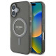 Guess IML Glitter Circle MagSafe case for iPhone 16 - black
