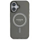 Guess IML Glitter Circle MagSafe case for iPhone 16 - black