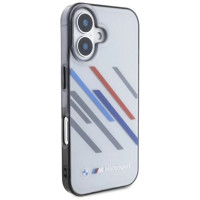 BMW Motosport IML Random Stripes iPhone 16 Plus Case - Gray