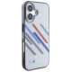 BMW Motosport IML Random Stripes iPhone 16 Plus Case - Gray