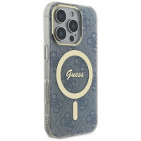Guess IML 4G MagSafe iPhone 16 Pro Case - Blue