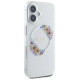 Guess IML Flowers Wreath MagSafe iPhone 16 Plus Case - Clear