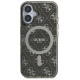 Guess IML 4G Background MagSafe iPhone 16 Case - Brown