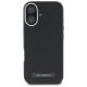 Karl Lagerfeld FW Metal Plate MagSafe iPhone 16 Plus Case - Black