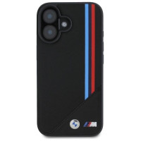 BMW M Meshed Tricolor Stripes MagSafe case for iPhone 16 - black
