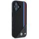 BMW M Meshed Tricolor Stripes MagSafe case for iPhone 16 - black