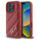 Karl Lagerfeld Quilted Signature iPhone 16 Pro Case - Red