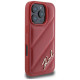 Karl Lagerfeld Quilted Signature iPhone 16 Pro Case - Red