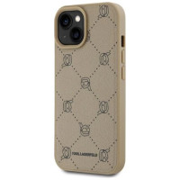 Karl Lagerfeld Magsafe Karl Head iPhone 15 Case - Beige