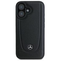 Mercedes Leather Urban iPhone 16 Case - Black