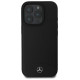 Mercedes Textured And Plain Leather MagSafe case for iPhone 16 Pro Max - black
