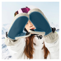 Qunature Full Length Ski Gloves Size L - Light Brown