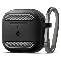 Spigen Rugged Armor Case for AirPods 4 - Black