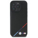 BMW M Perforated Tricolor Line MagSafe Case for iPhone 16 Pro Max - Black