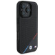 BMW M Perforated Tricolor Line MagSafe Case for iPhone 16 Pro Max - Black