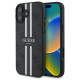 Guess 4G Printed Stripes MagSafe case for iPhone 16 - black
