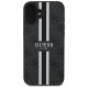 Guess 4G Printed Stripes MagSafe case for iPhone 16 - black