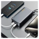 Dudao K25 2in1 10000mAh 3-Plug Powerbank Charger - Gray