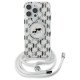 Karl Lagerfeld IML Crossbody Monogram Karl & Choupette Head MagSafe Case for iPhone 16 Pro - Clear