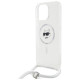 Karl Lagerfeld IML Choupette Head & Cord Magsafe Case for iPhone 16 Pro Max - Clear