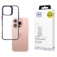 3Mk Protection 3mk Satin Armor Case+ Purple for Apple iPhone 16 Pro - Transparent