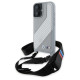 BMW M Edition Carbon Stripe & Strap iPhone 16 Case - Gray