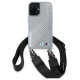 BMW M Edition Carbon Stripe & Strap iPhone 16 Case - Gray