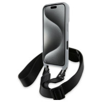 BMW M Edition Carbon Stripe & Strap iPhone 16 Case - Gray