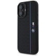 BMW Silicone Hexagon Blue Line MagSafe iPhone 16 Case - Black