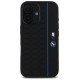 BMW Silicone Hexagon Blue Line MagSafe iPhone 16 Case - Black