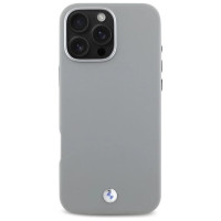 BMW Sign Full Wrapped Metal MagSafe Case for iPhone 16 Pro Max - Gray