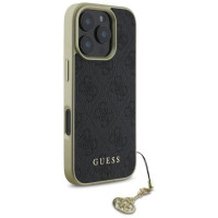 Guess 4G Charms Collection case for iPhone 16 Pro - black