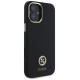 Guess Silicone Logo Strass 4G Case for iPhone 16 - Black