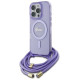 Guess Crossbody Cord Script MagSafe Case for iPhone 16 Pro - Purple
