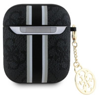 Guess GUA2P4RPSK AirPods 1/2 cover black/black 4G Printed Stripes Charm