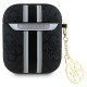 Guess GUA2P4RPSK AirPods 1/2 cover black/black 4G Printed Stripes Charm