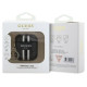 Guess GUA2P4RPSK AirPods 1/2 cover black/black 4G Printed Stripes Charm