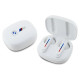 BMW Bluetooth headphones BMBEMIATP20LOH TWS + docking station white/white Printed Logos