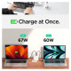 Spigen ArcStation Pro Charger + USB-C 140-W Cable - White