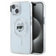 Karl Lagerfeld IML Metal Choupette Head MagSafe iPhone 15 Case - White