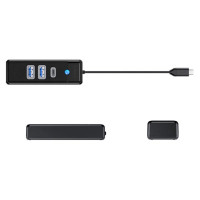 Orico PWC2U-C3 USB-C Hub / 2x USB-A 3.0 + 1x USB-C 3.0 - Black