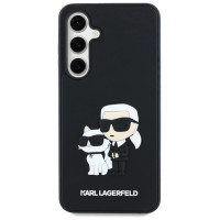Karl Lagerfeld 3D Rubber Karl&Choupette Case for Samsung Galaxy S24 FE - Black