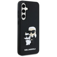 Karl Lagerfeld 3D Rubber Karl&Choupette Case for Samsung Galaxy S24 FE - Black