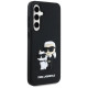 Karl Lagerfeld 3D Rubber Karl&Choupette Case for Samsung Galaxy S24 FE - Black