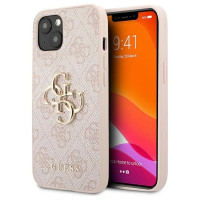 Guess 4G Big Metal Logo Case for iPhone 13 / 14 / 15 6.1" - Pink