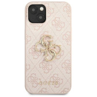 Guess 4G Big Metal Logo Case for iPhone 13 / 14 / 15 6.1" - Pink